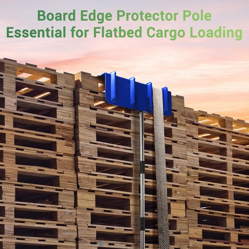 GADFISH 8 Ft Edge Protector Extension Handle, Board Corner Protector Extension Pole for v Shaped Edge Corner Guards, Compatible with Various Edge Protector Flatbed, Detachable Spiral Rod, Handle Only - Image 3